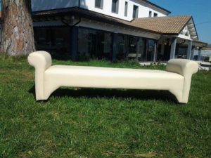 SOFA’ ROMA IN PELLE Colore Crema