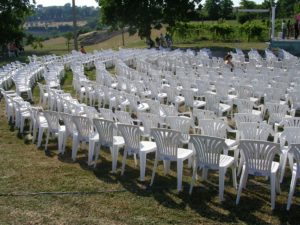 POLTRONA VENERE BIANCA IN RESINA