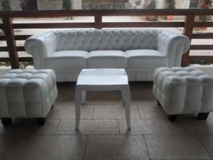 SALOTTO CHESTER IN PELLE Colore Bianco