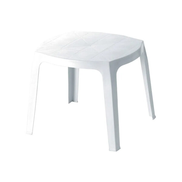 TAVOLINETTO in POLICARBONATO BIANCO Cm. 46x46