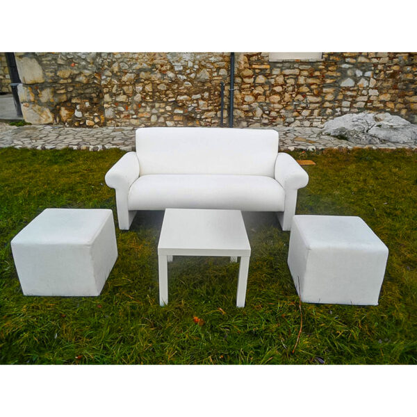SALOTTO CAPRI IN PELLE BIANCO