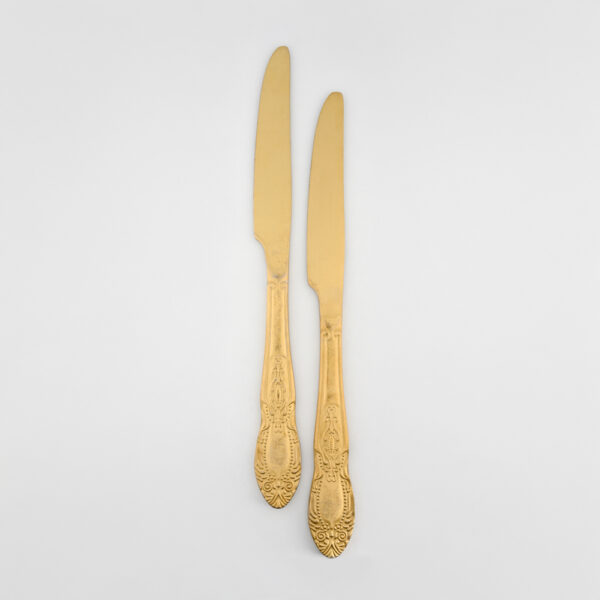 COLTELLO TAVOLA ORO RICAMATO
